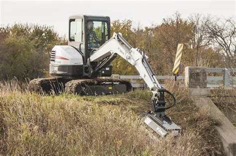 compact excavator mower|mower attachment for mini excavator.